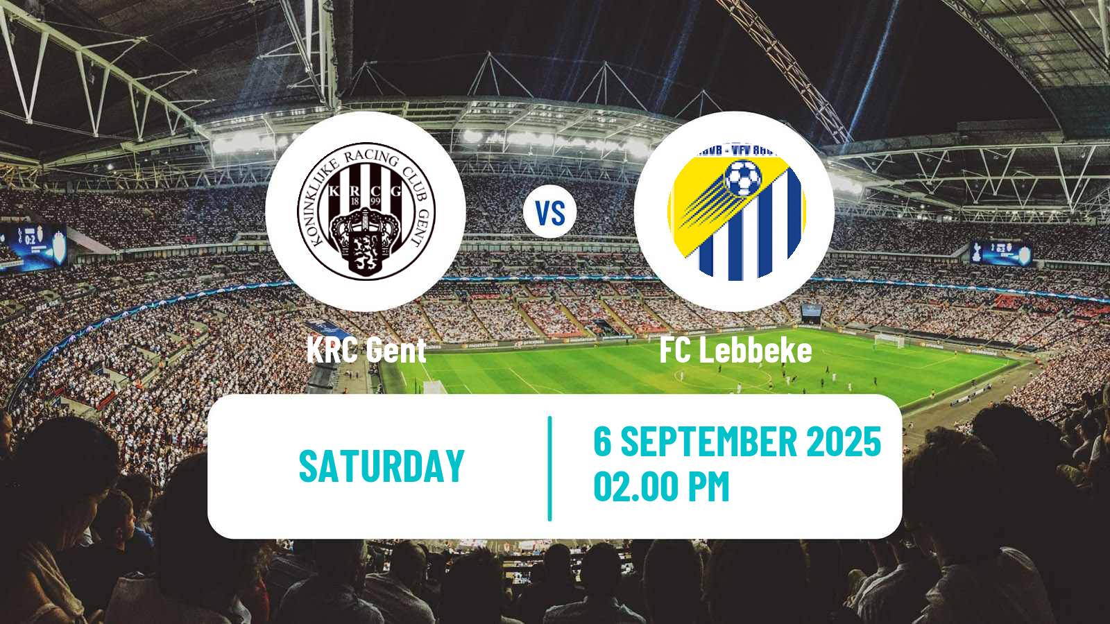 Football Belgian Second Amateur Division Group A KRC Gent - Lebbeke