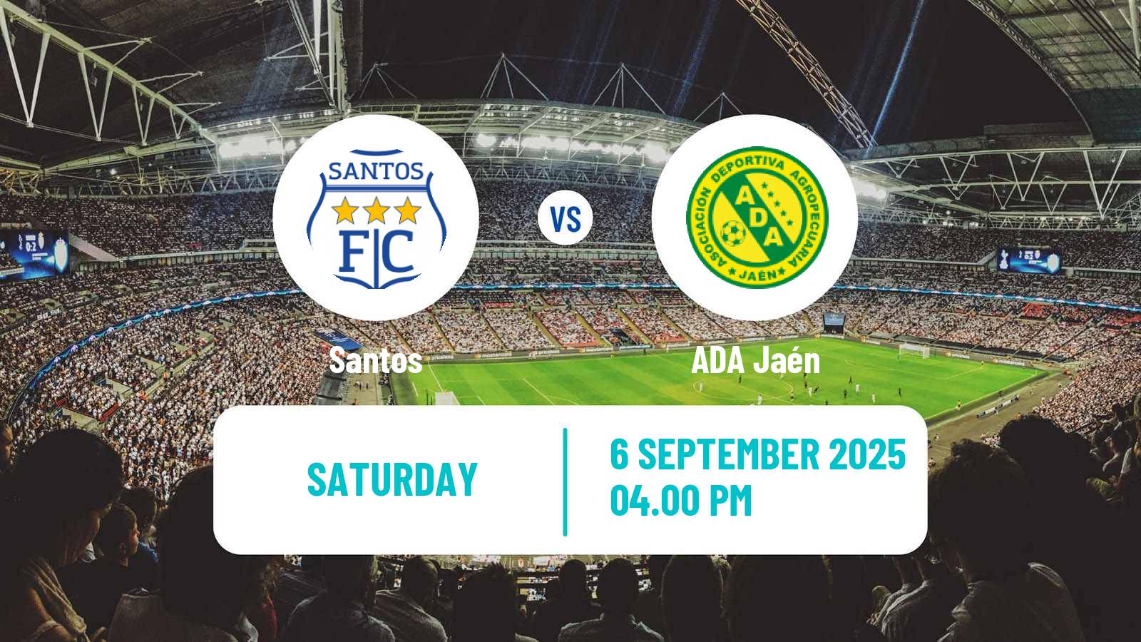 Football Peruvian Liga 2 Santos - ADA Jaén