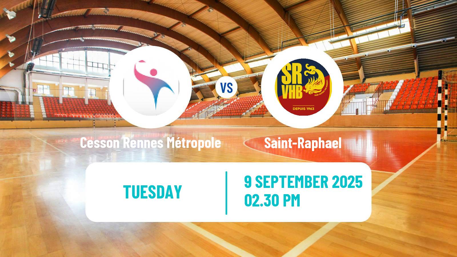 Handball French Starligue Handball Cesson Rennes Métropole - Saint-Raphael
