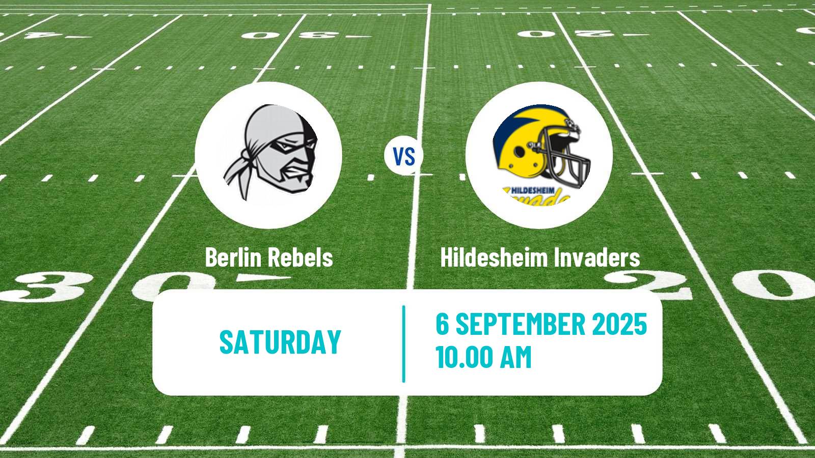 American football German GFL Berlin Rebels - Hildesheim Invaders