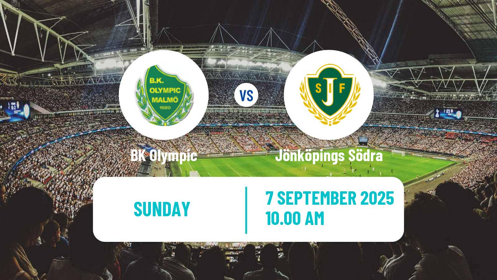 Football Swedish Division 1 Södra Olympic - Jönköpings Södra