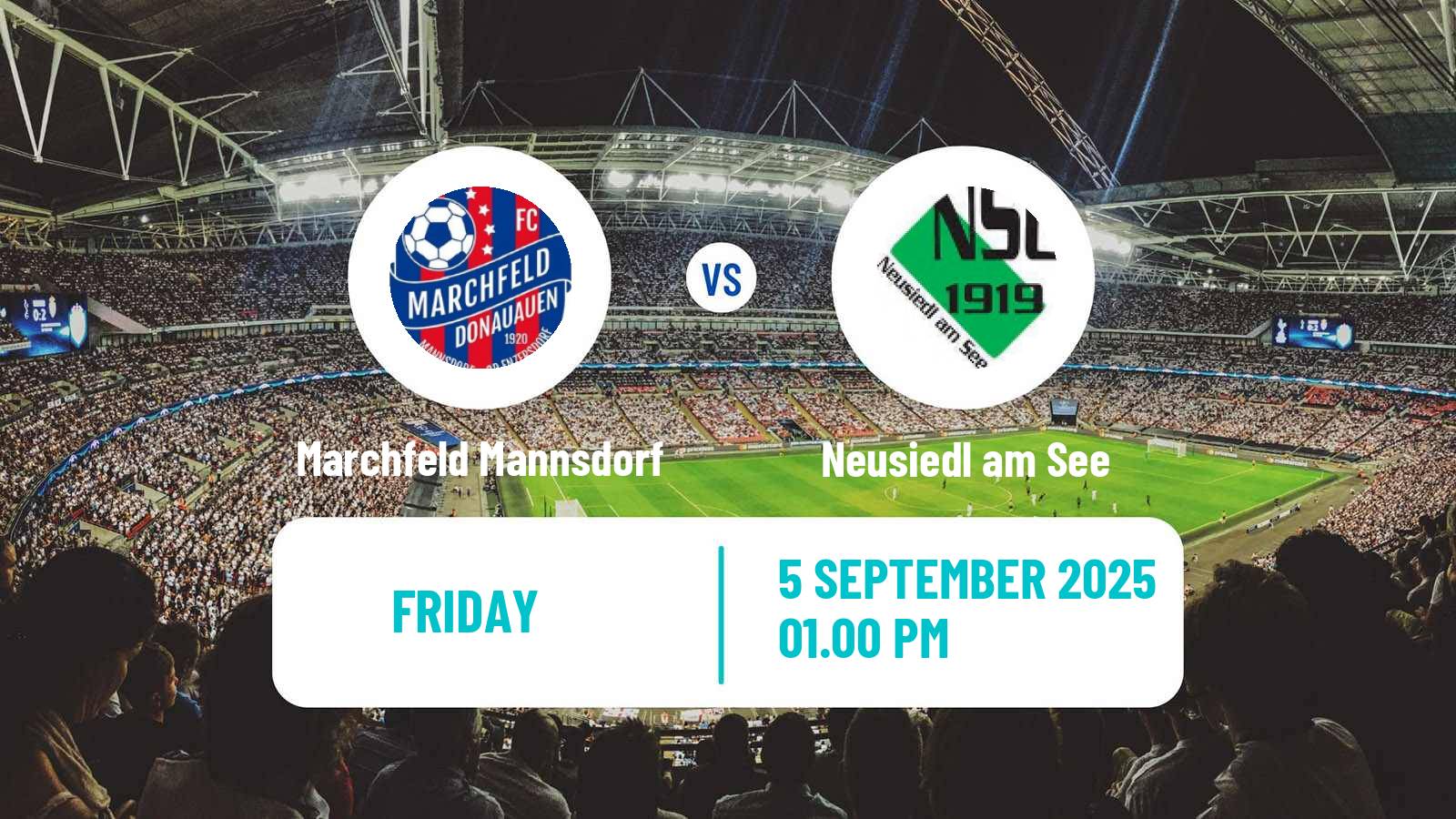 Football Austrian Regionalliga East Marchfeld Mannsdorf - Neusiedl am See
