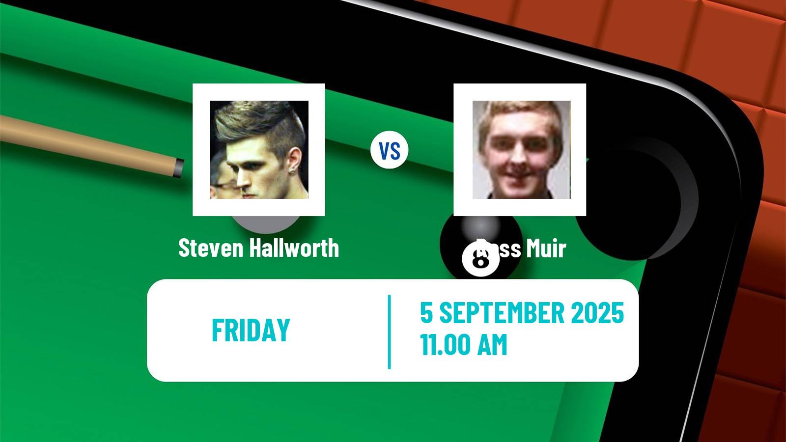 Snooker Northern Ireland Open Steven Hallworth - Ross Muir