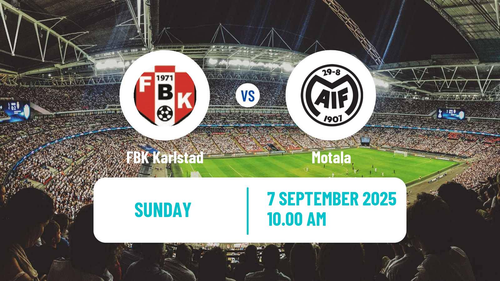 Football Swedish Division 2 - Norra Götaland FBK Karlstad - Motala