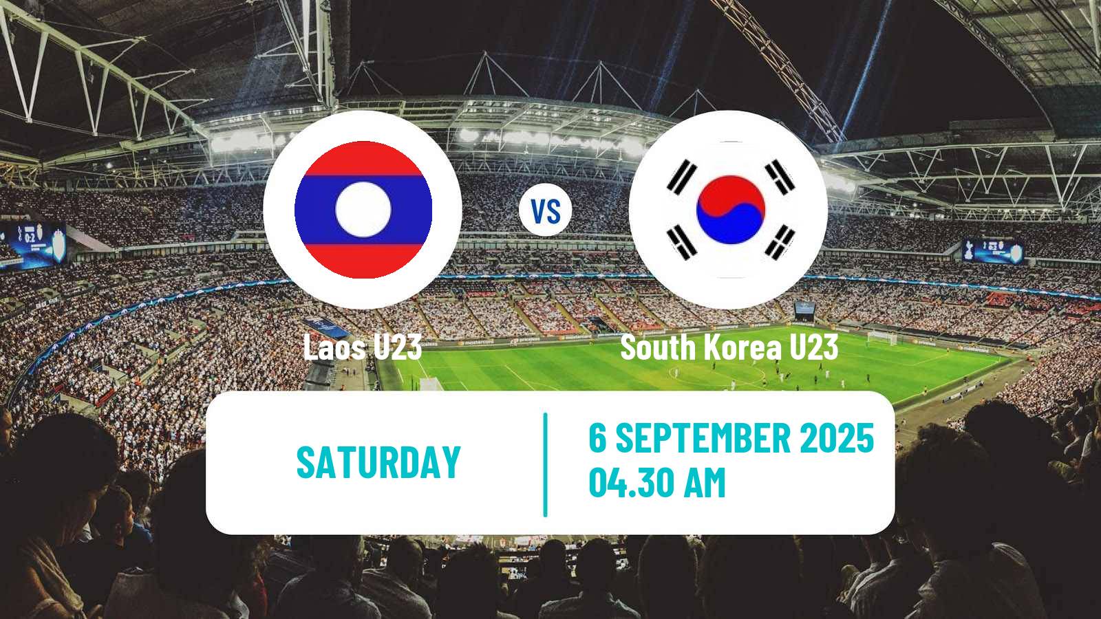 Football AFC Asian Cup U23 Laos U23 - South Korea U23