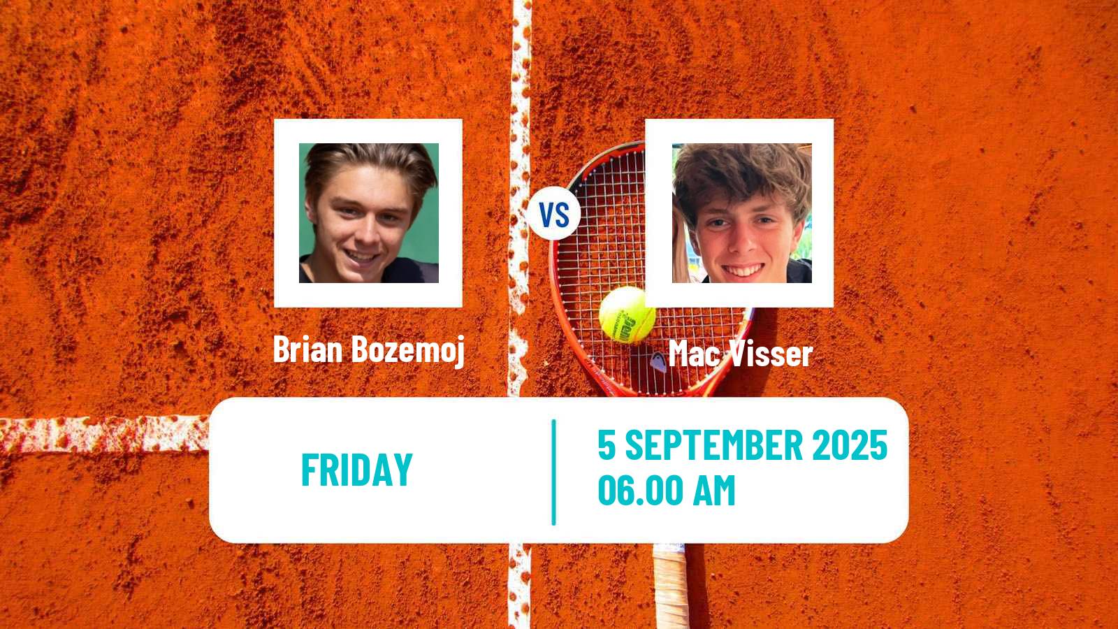 Tennis ITF M15 Haren Men Brian Bozemoj - Mac Visser