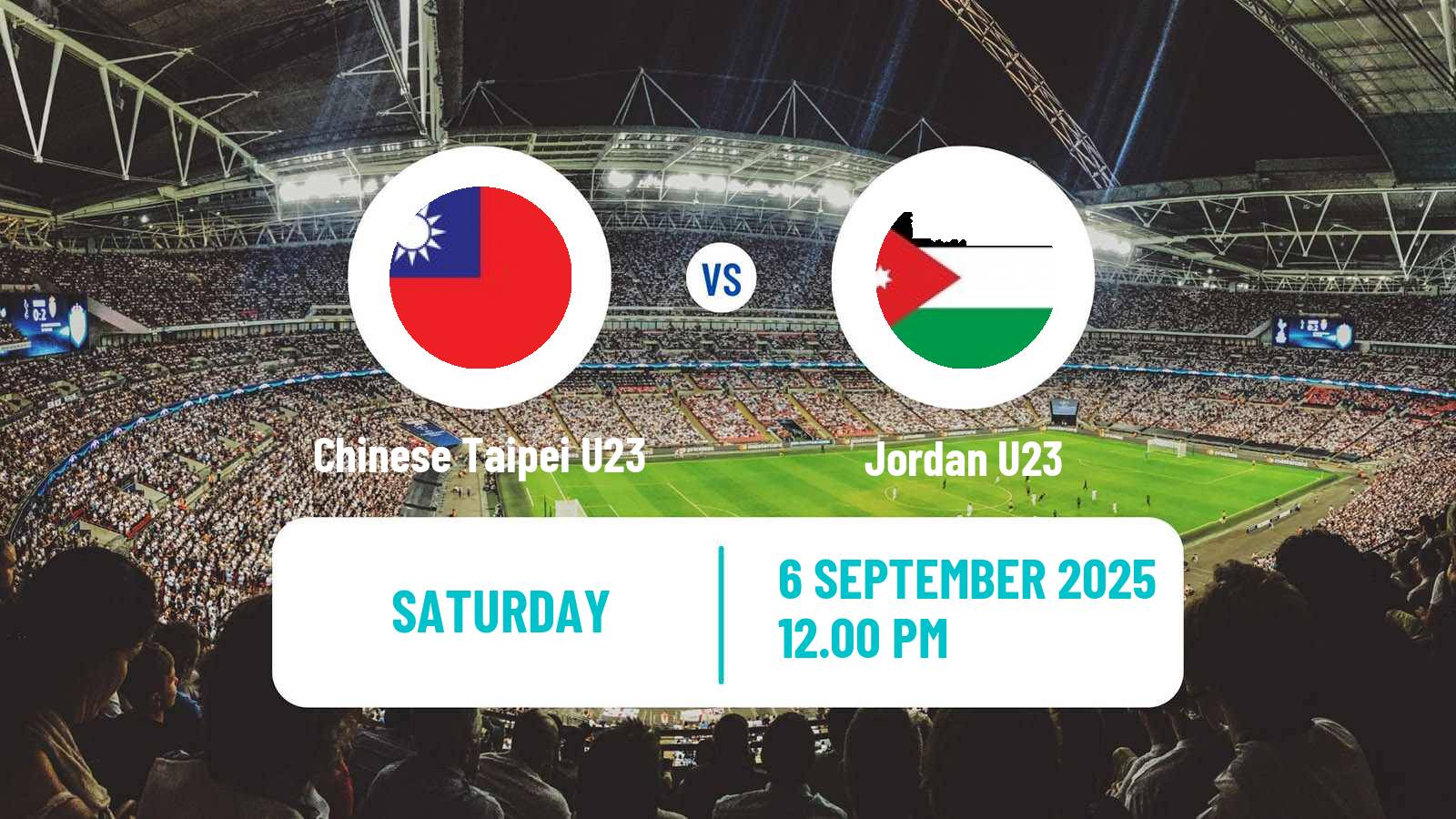 Football AFC Asian Cup U23 Chinese Taipei U23 - Jordan U23
