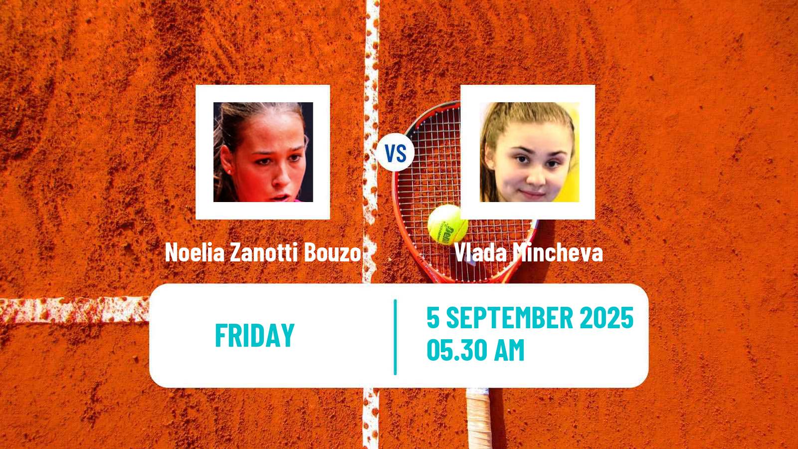 Tennis ITF W15 Monastir 32 Women Noelia Zanotti Bouzo - Vlada Mincheva