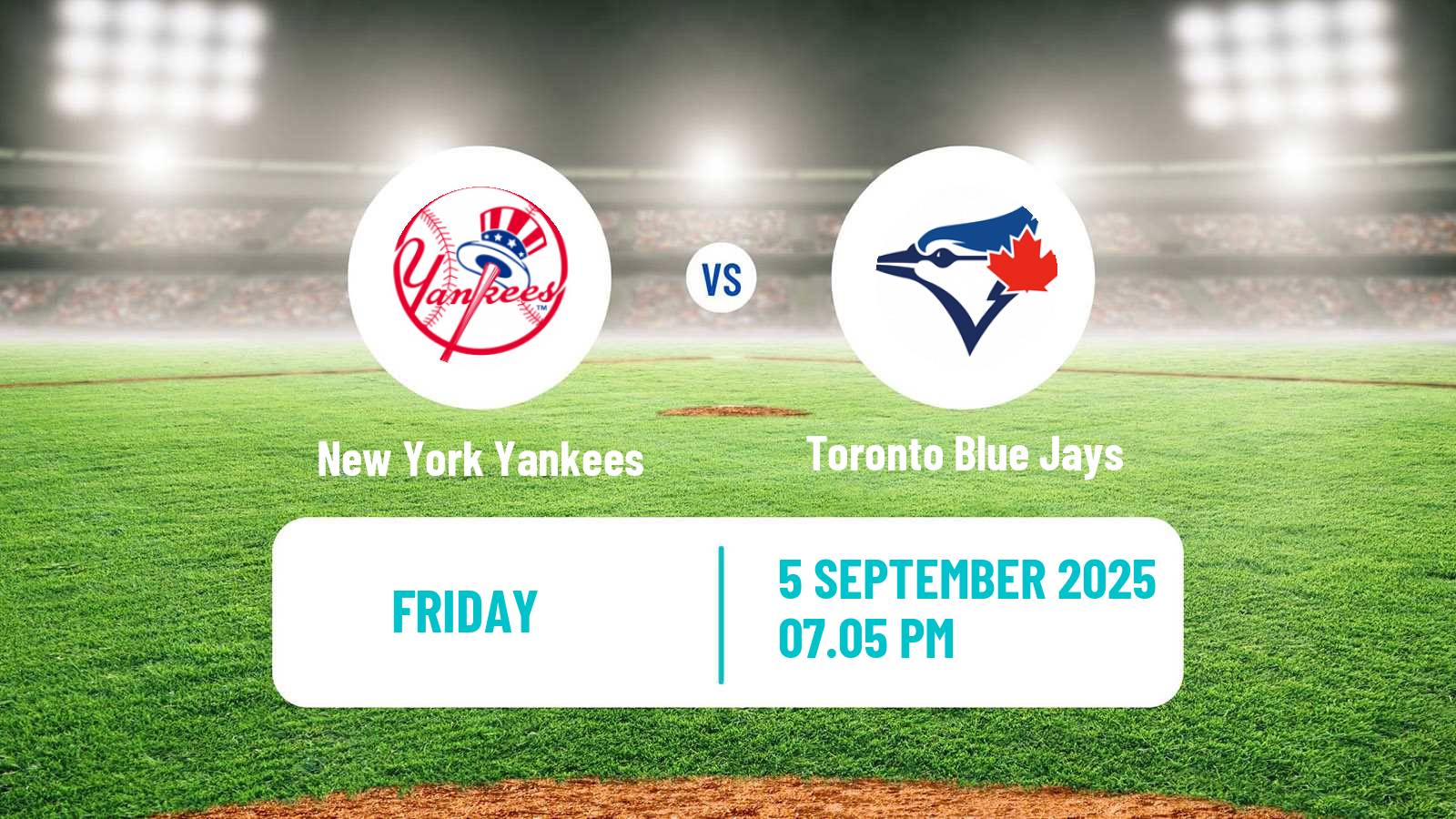 Baseball MLB New York Yankees - Toronto Blue Jays