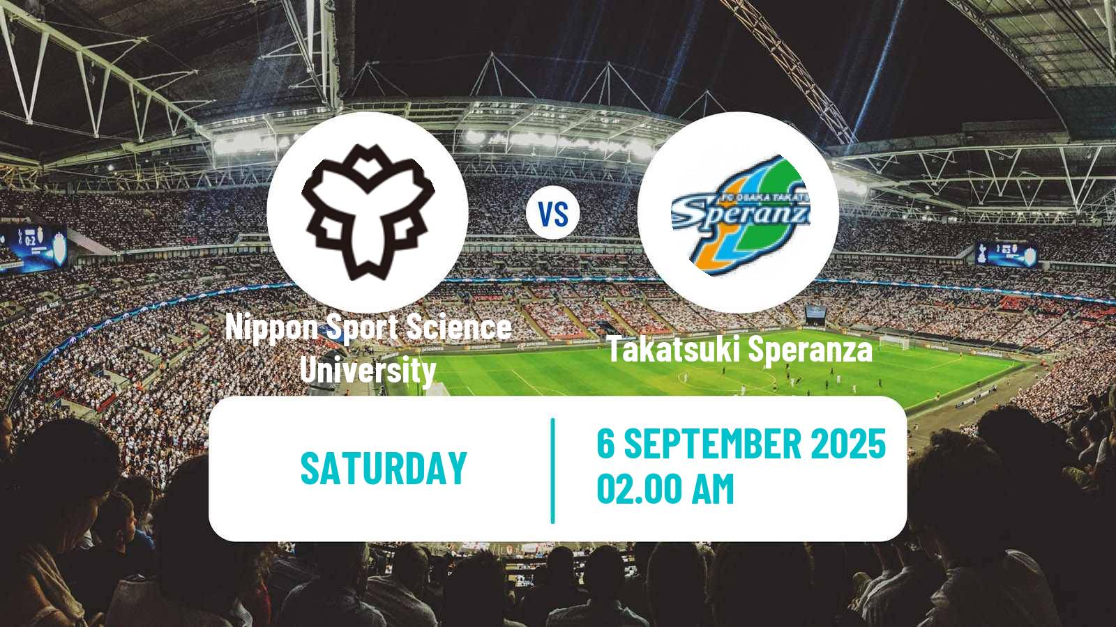 Football Japan Nadeshiko League Women Nippon Sport Science University - Takatsuki Speranza