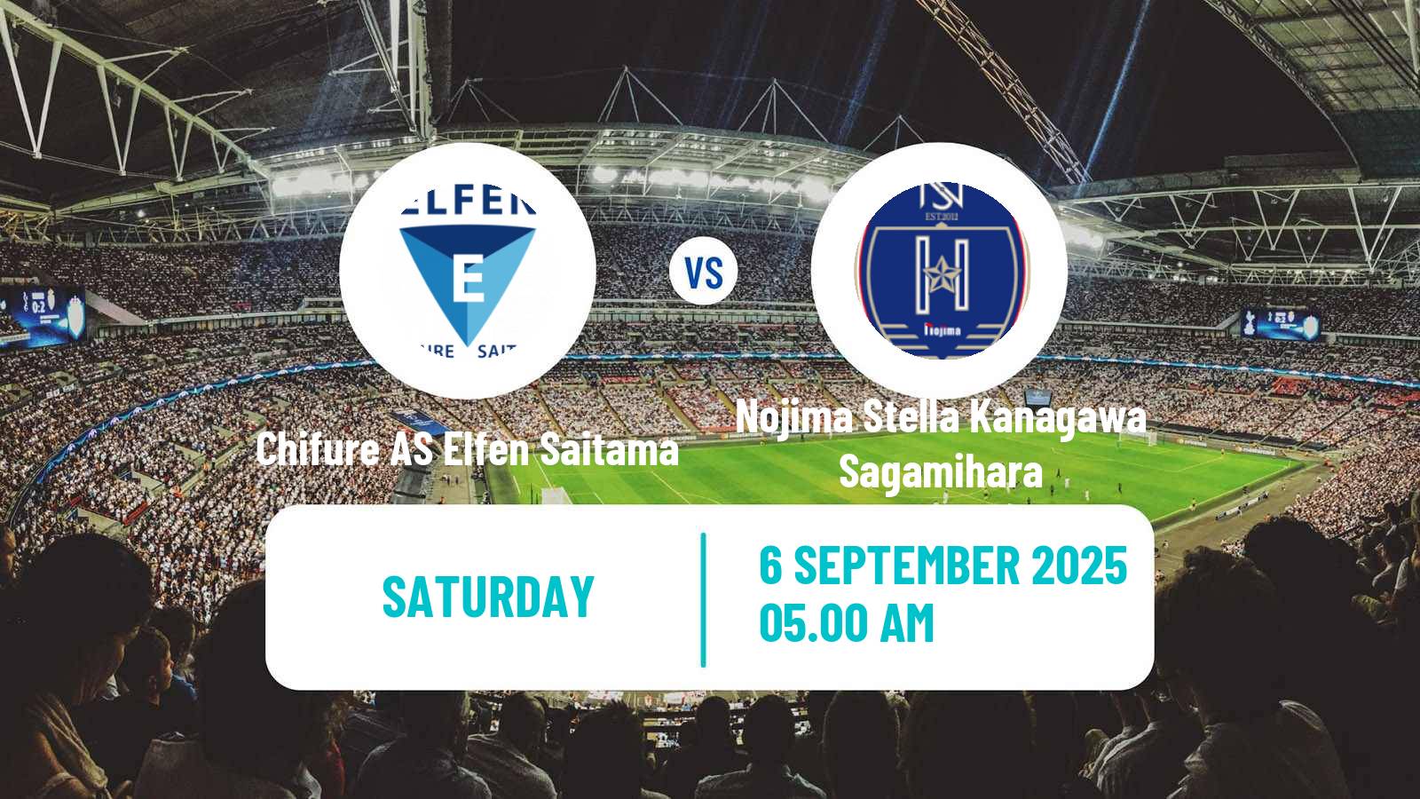 Football Japan WE League Women Chifure AS Elfen Saitama - Nojima Stella Kanagawa Sagamihara