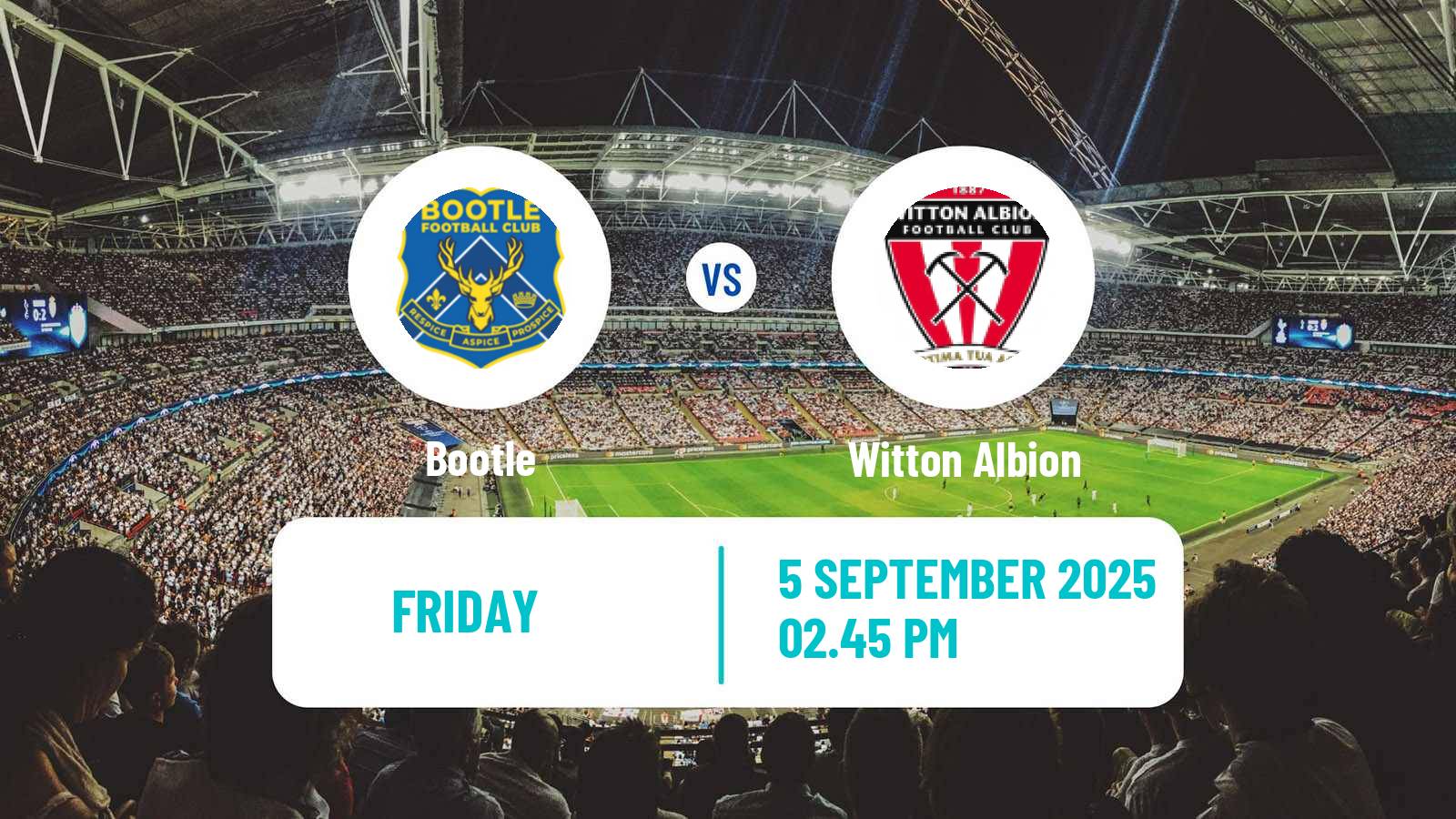 Football English FA Trophy Bootle - Witton Albion