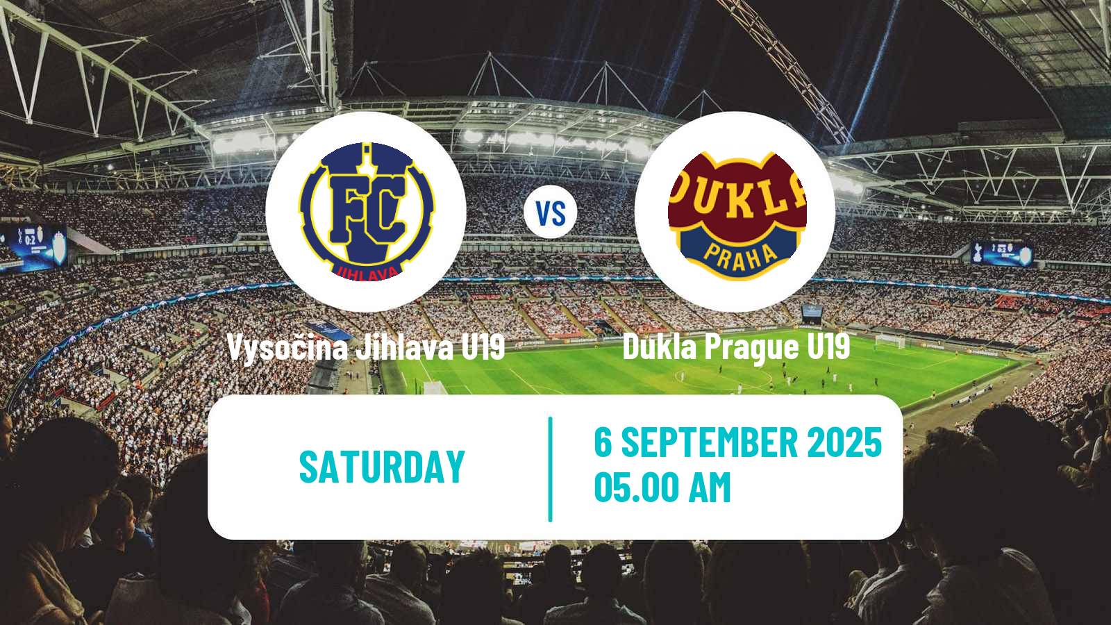 Football Czech U19 League Vysočina Jihlava U19 - Dukla Prague U19