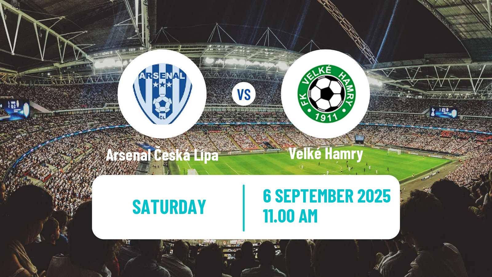 Football Czech CFL Group B Arsenal Česká Lípa - Velké Hamry