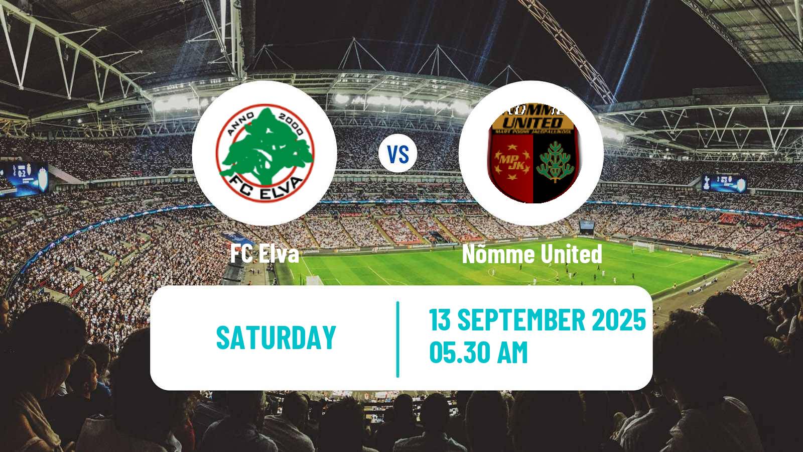 Football Estonian Esiliiga Elva - Nõmme United
