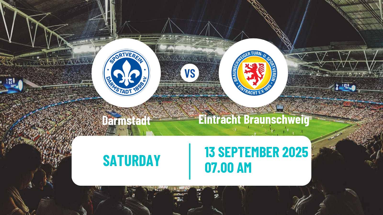 Football German 2 Bundesliga Darmstadt - Eintracht Braunschweig