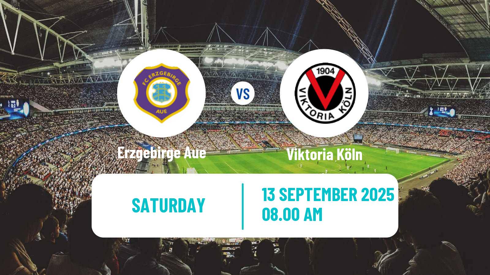 Football German 3 Bundesliga Erzgebirge Aue - Viktoria Köln