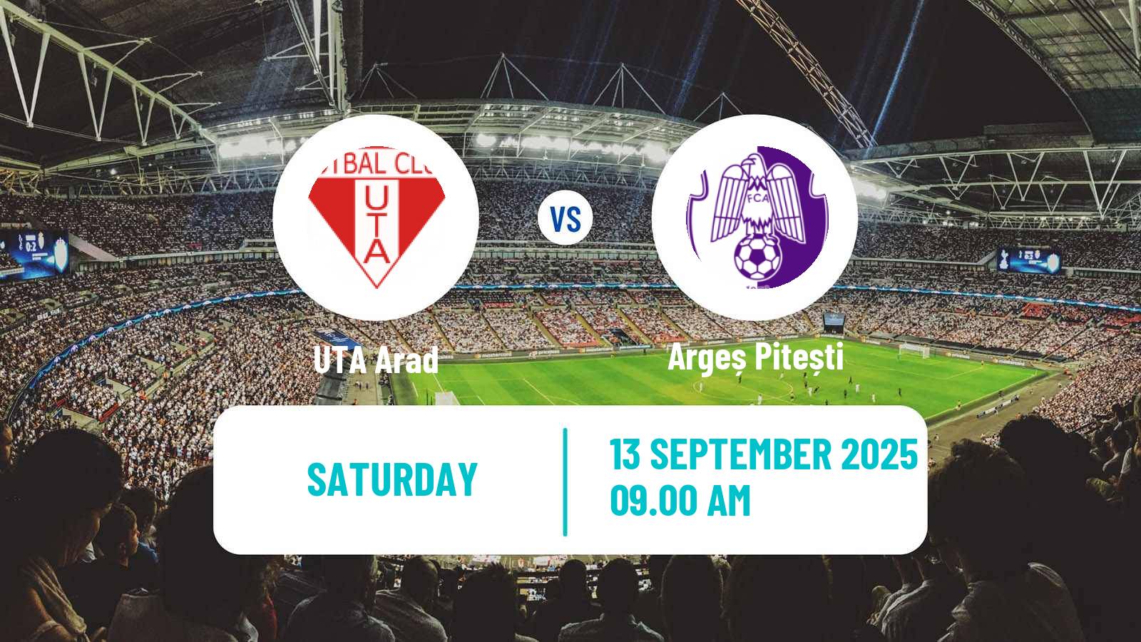 Football Romanian Liga 1 UTA Arad - Argeș Pitești