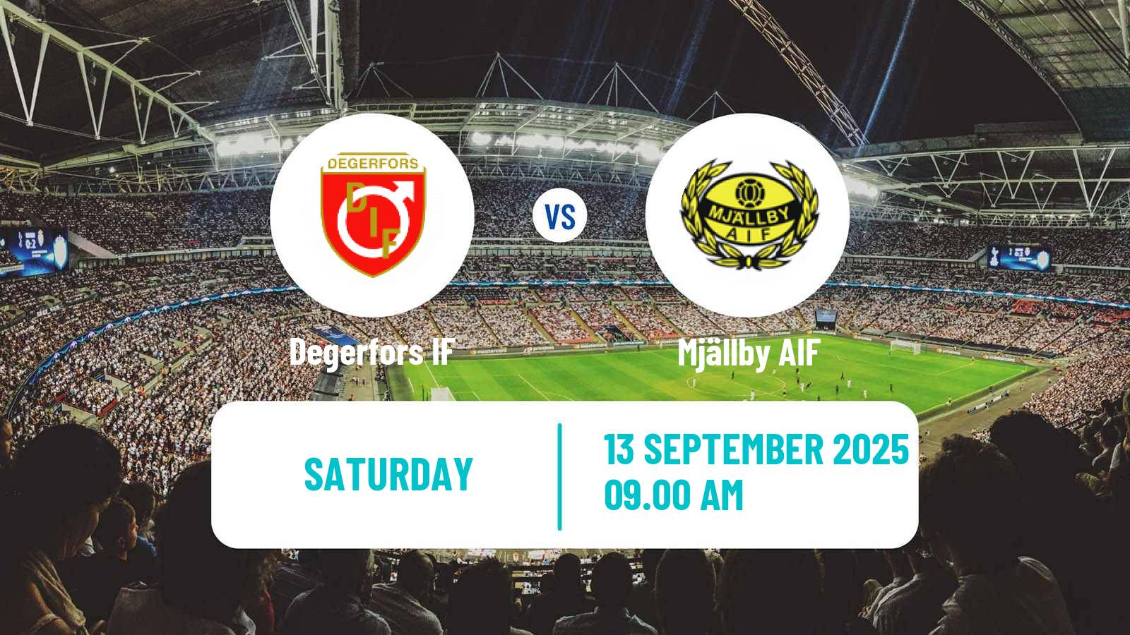 Football Swedish Allsvenskan Degerfors - Mjällby
