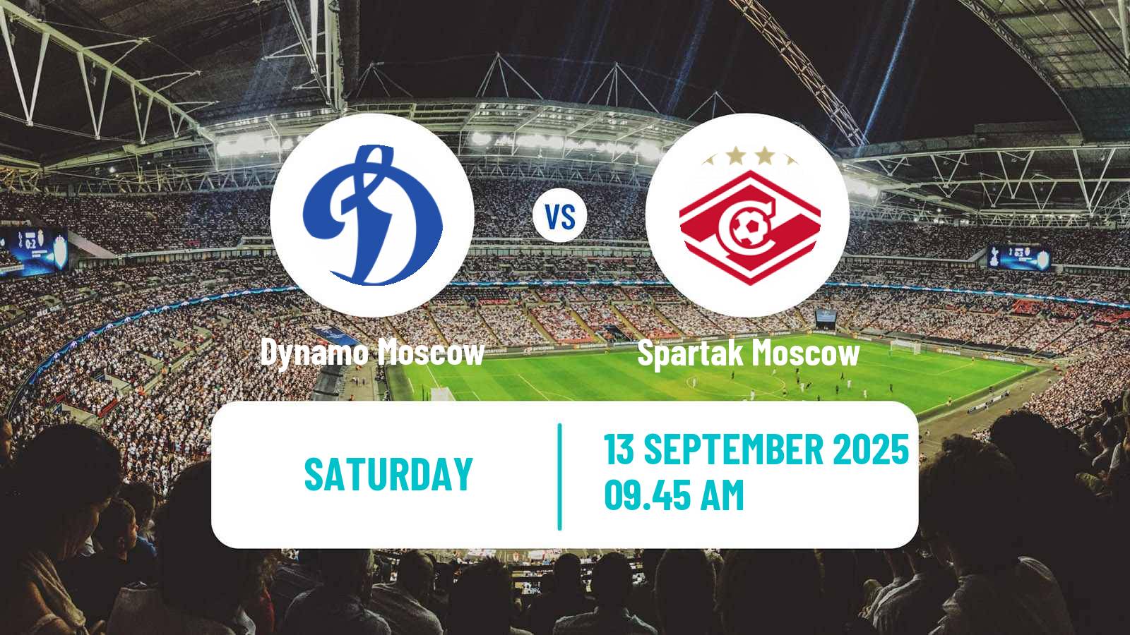 Football Russian Premier League Dynamo Moscow - Spartak Moscow