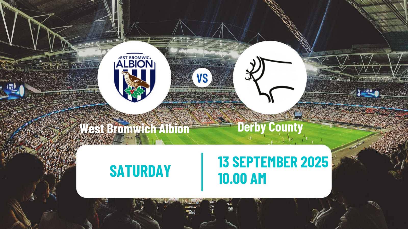 Football English League Championship West Bromwich Albion - Derby County