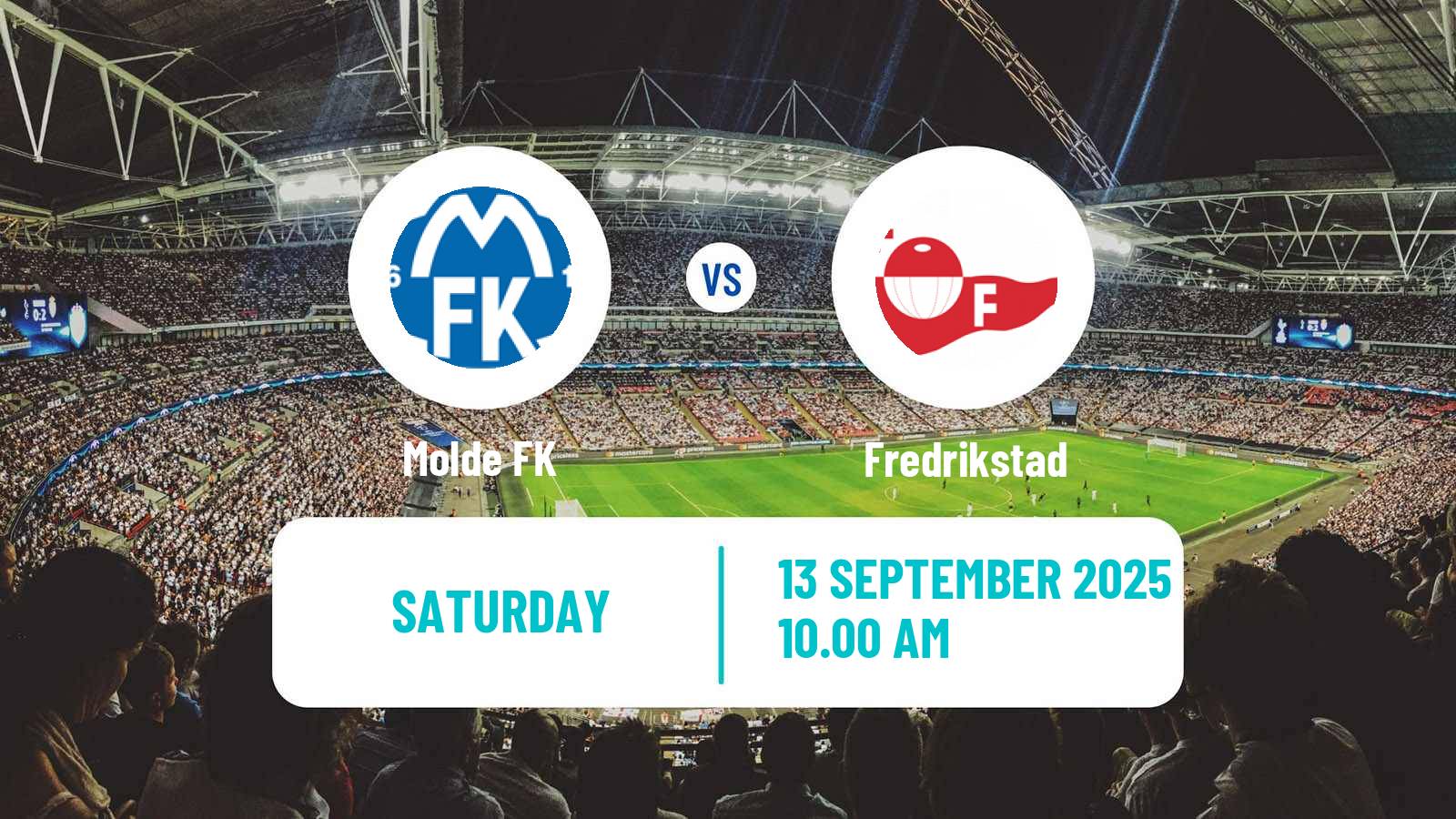 Football Norwegian Eliteserien Molde - Fredrikstad