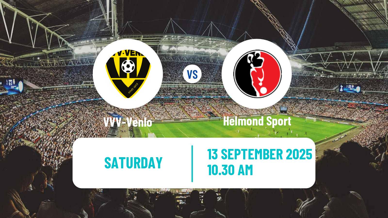 Football Dutch Eerste Divisie VVV-Venlo - Helmond Sport