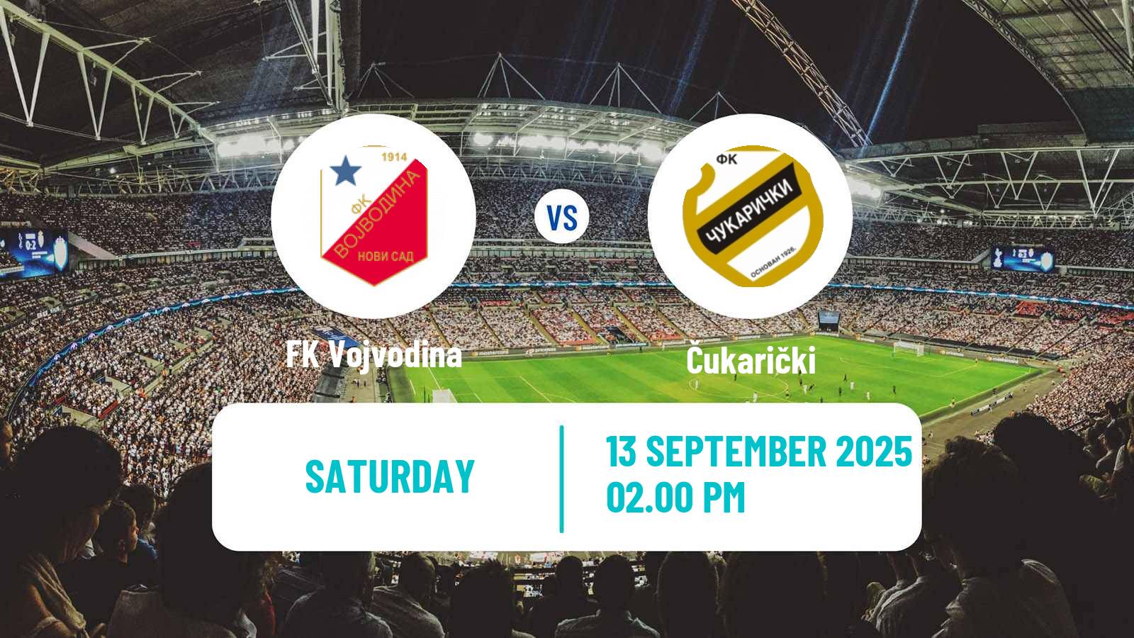 Football Serbian Superliga Vojvodina - Čukarički