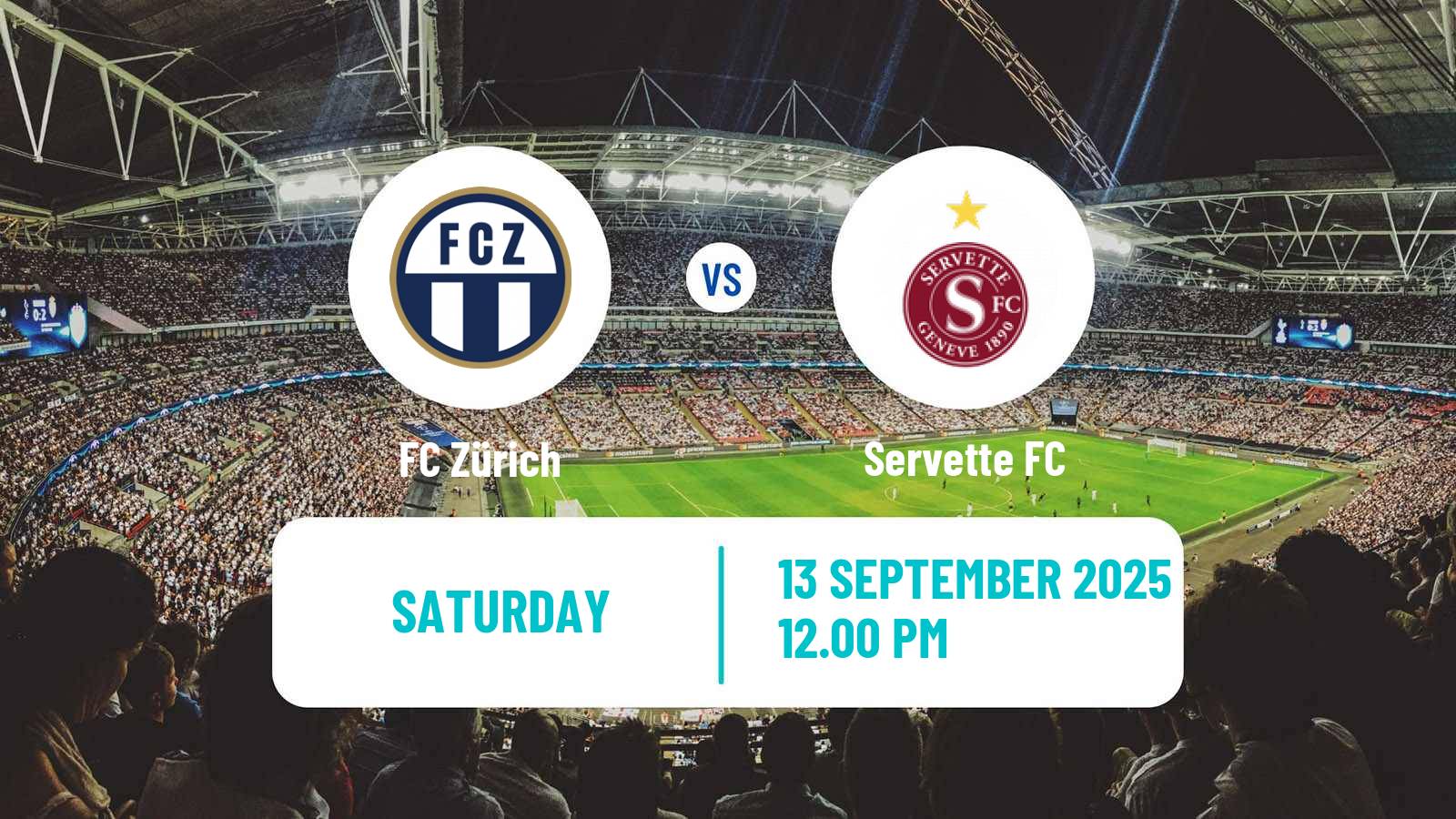 Football Swiss Super League Zürich - Servette