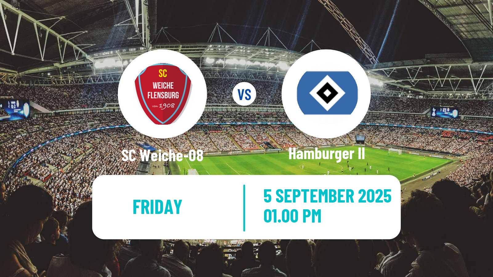 Football German Regionalliga North SC Weiche-08 - Hamburger II