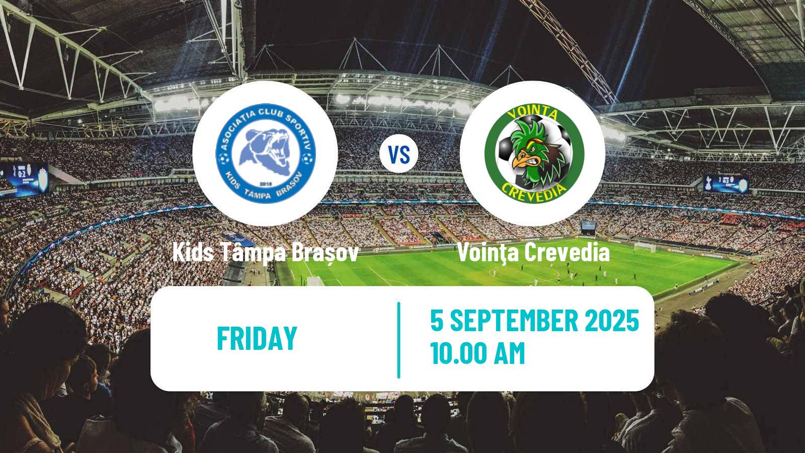 Football Romanian Liga 3 - Seria 4 Kids Tâmpa Brașov - Voinţa Crevedia