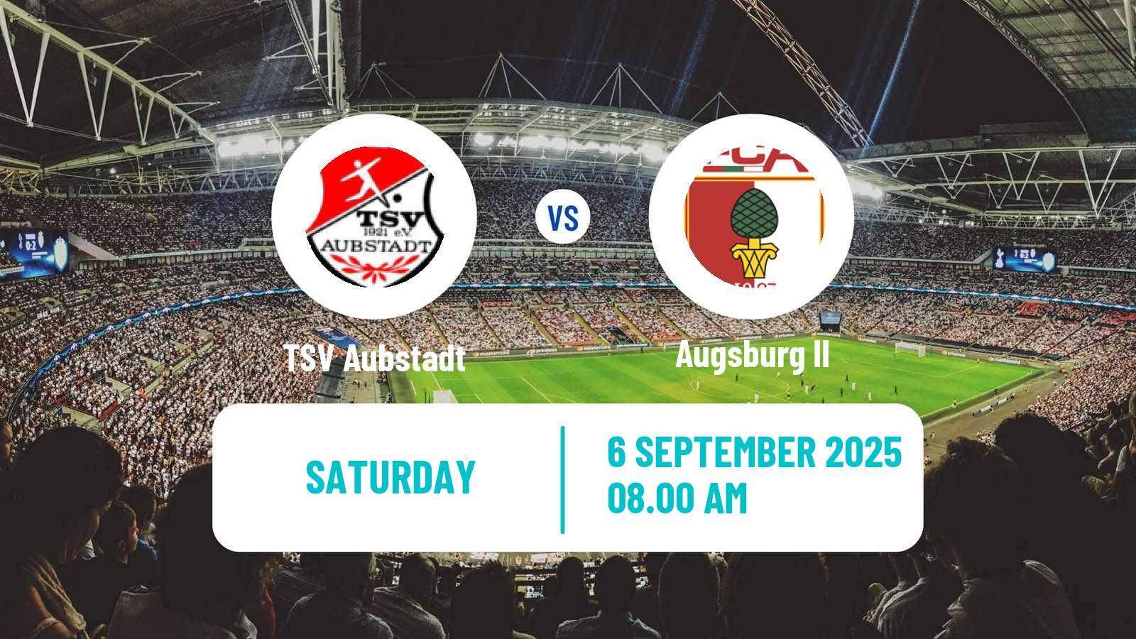 Football German Regionalliga Bayern Aubstadt - Augsburg II