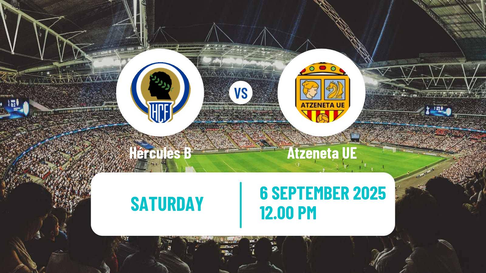 Football Spanish Tercera RFEF - Group 6 Hércules B - Atzeneta