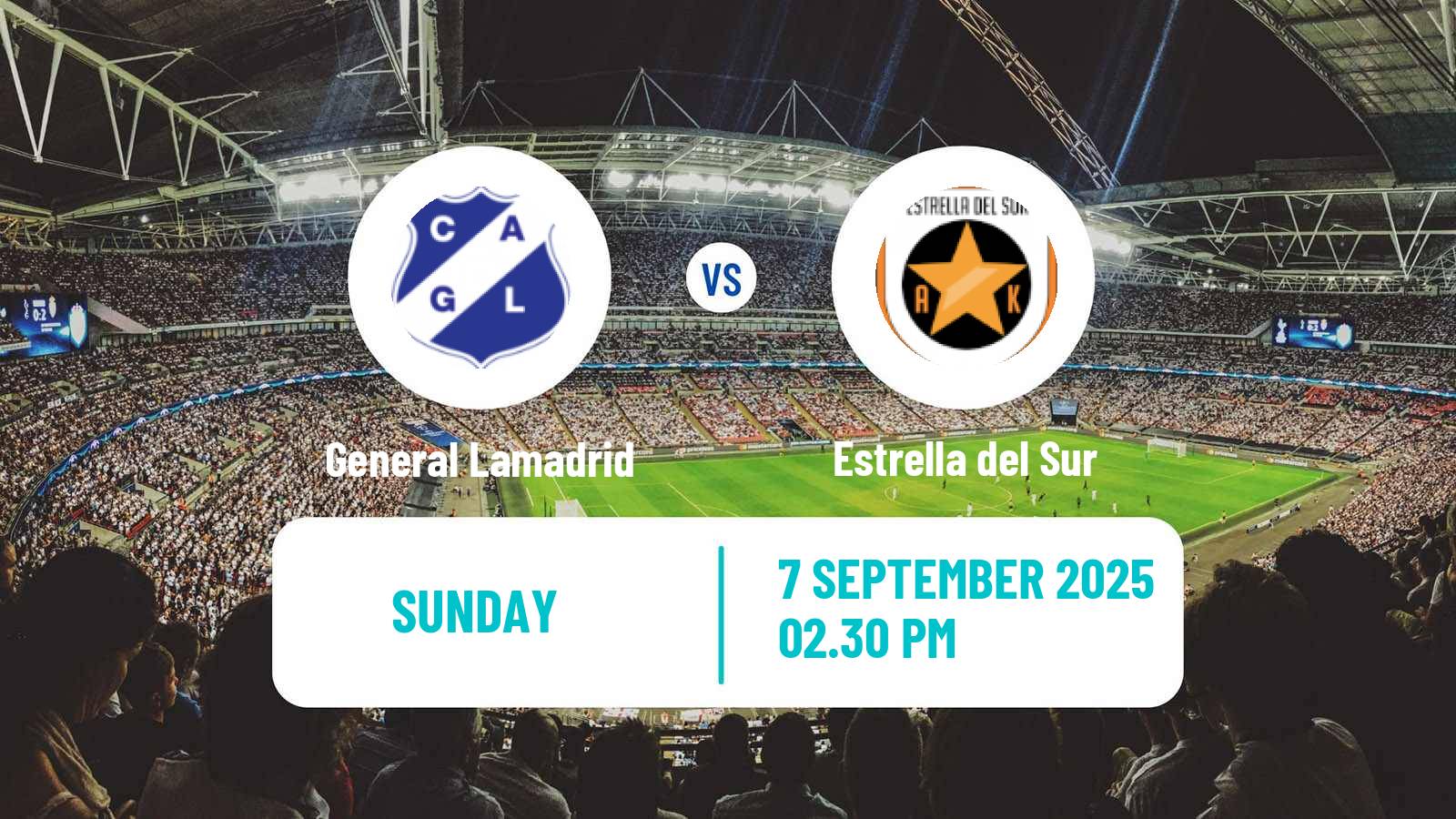 Football Argentinian Primera C General Lamadrid - Estrella del Sur