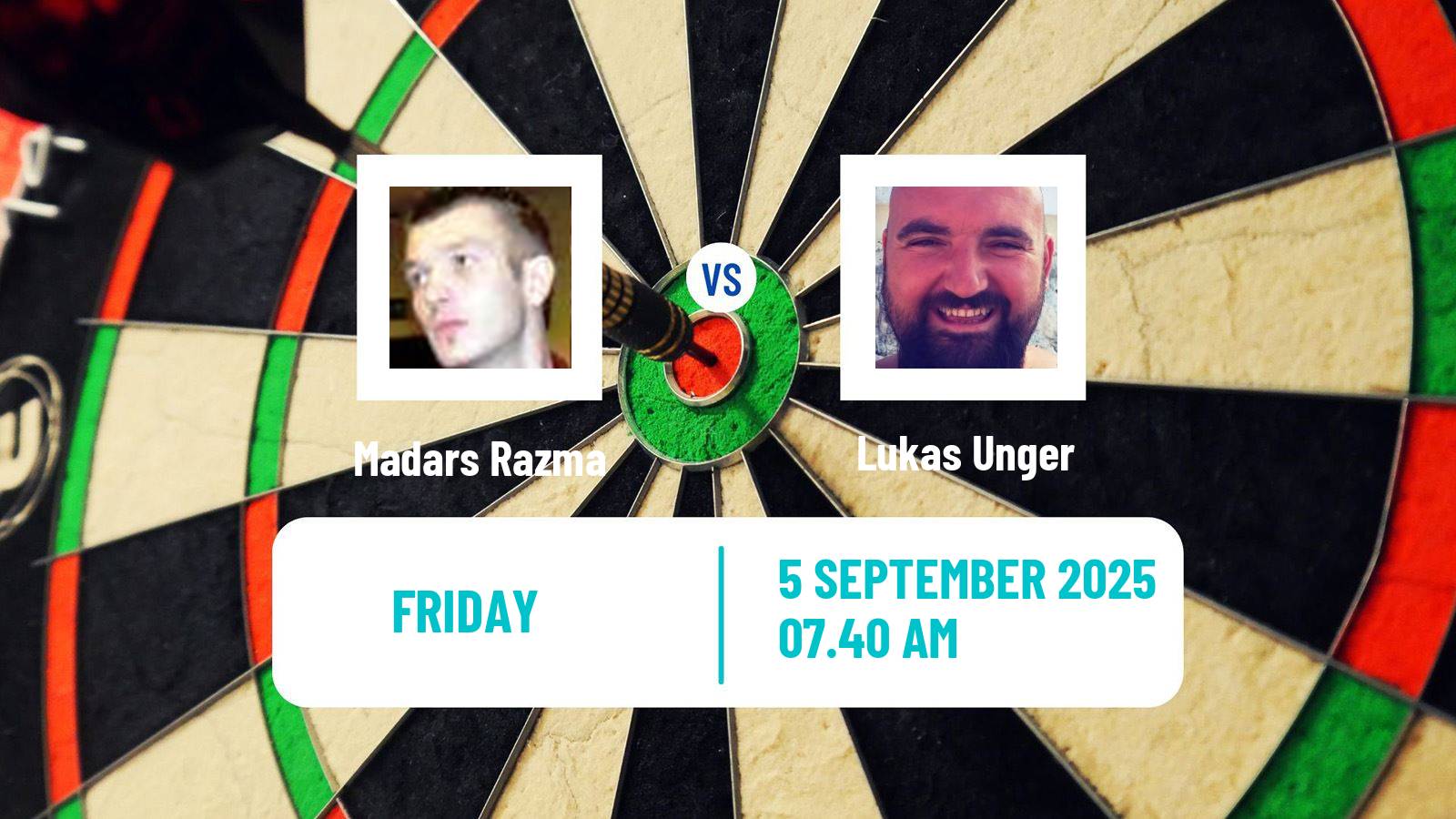 Darts European Tour 11 Madars Razma - Lukas Unger