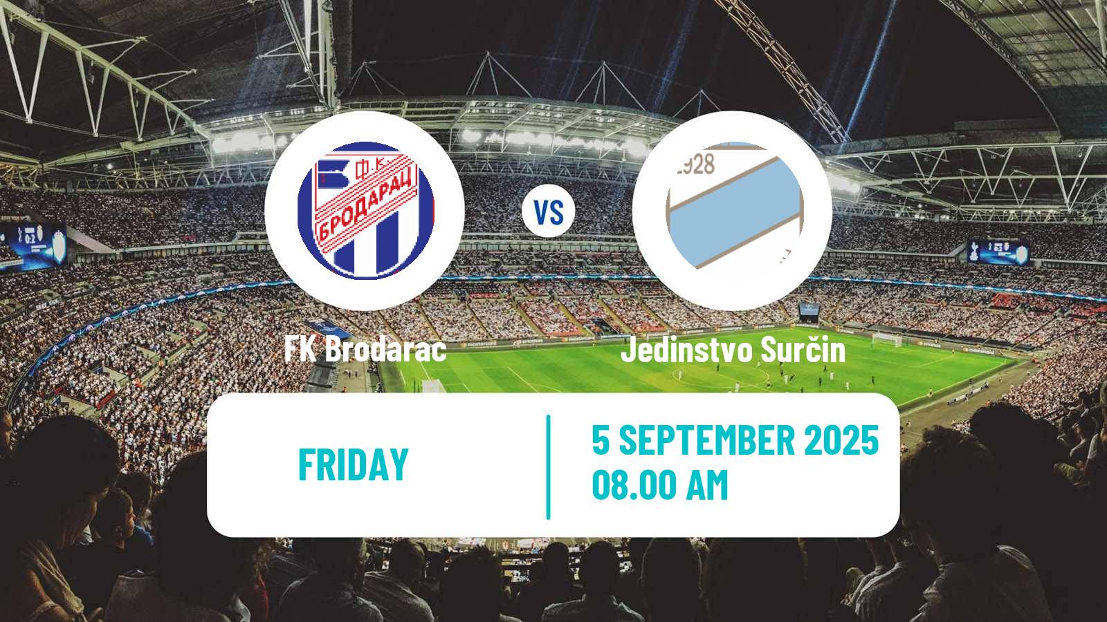 Football Serbian Srpska Liga - Belgrade Brodarac - Jedinstvo Surčin