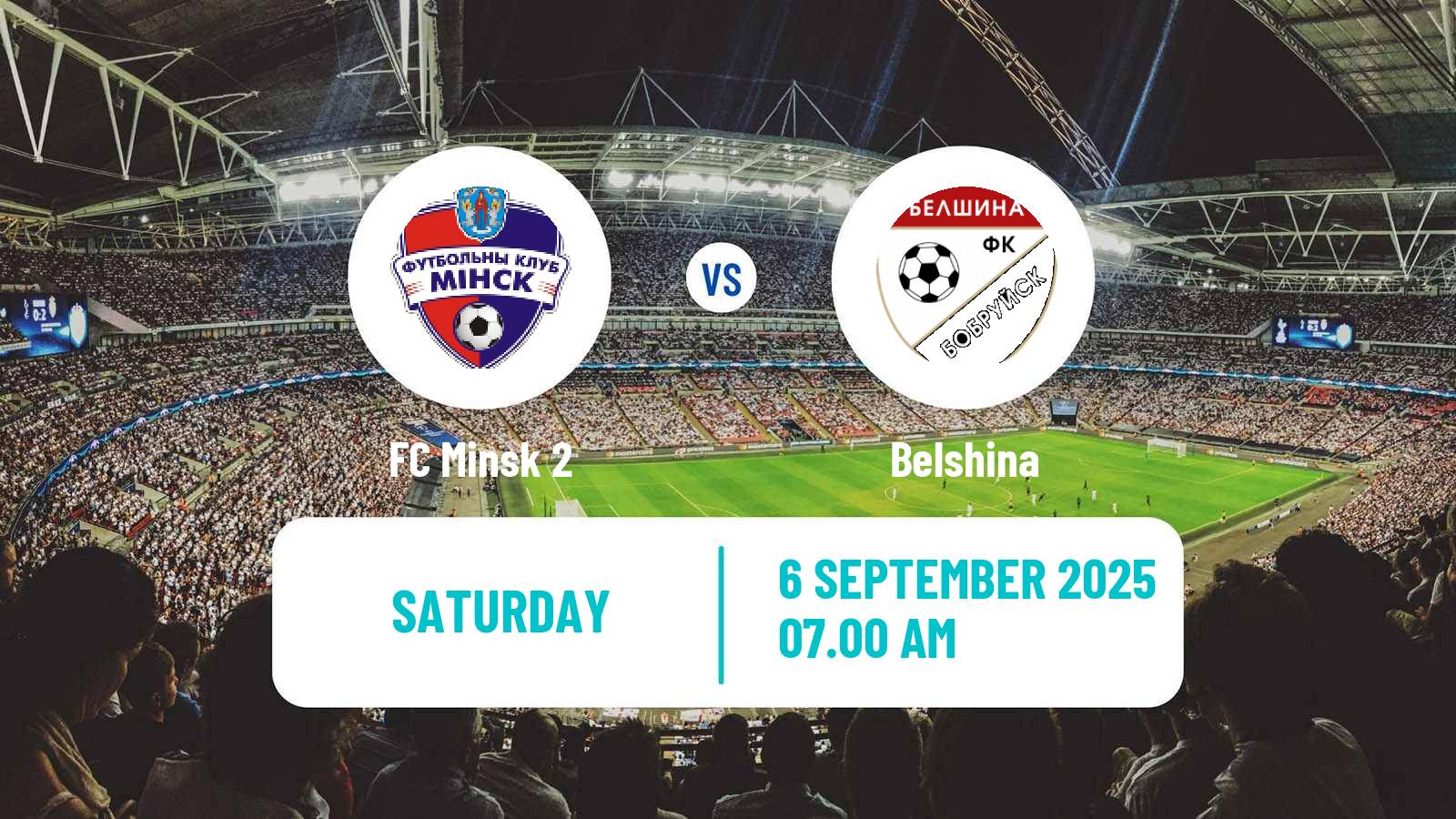 Football Belarusian Pershaya Liga Minsk 2 - Belshina