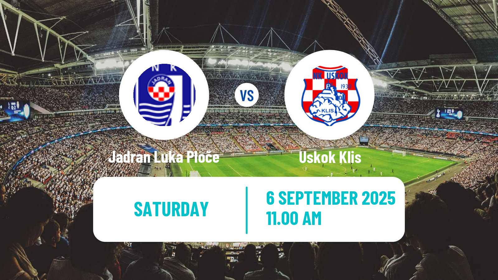 Football Croatian Druga NL Jadran Luka Ploče - Uskok Klis