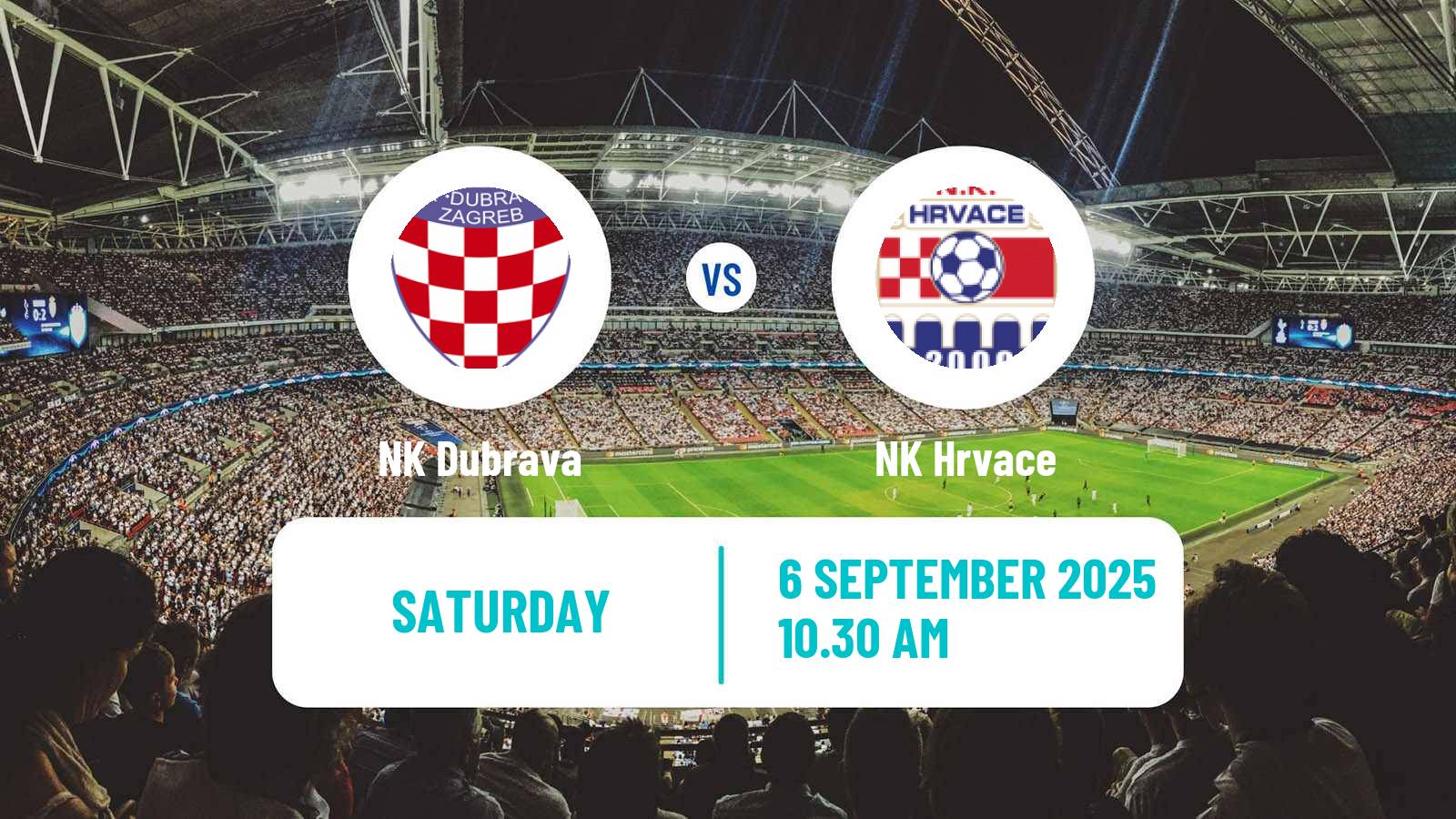 Football Croatian Prva NL Dubrava - Hrvace