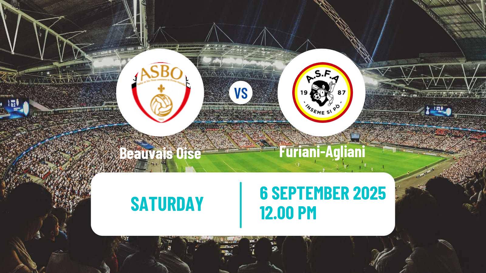 Football French National 2 - Group B Beauvais Oise - Furiani-Agliani