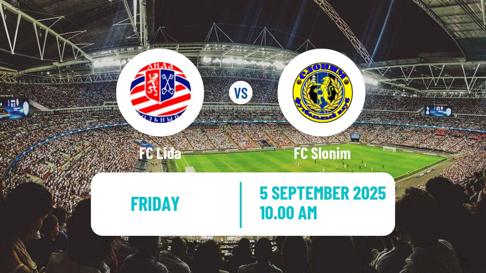 Football Belarusian Pershaya Liga Lida - Slonim