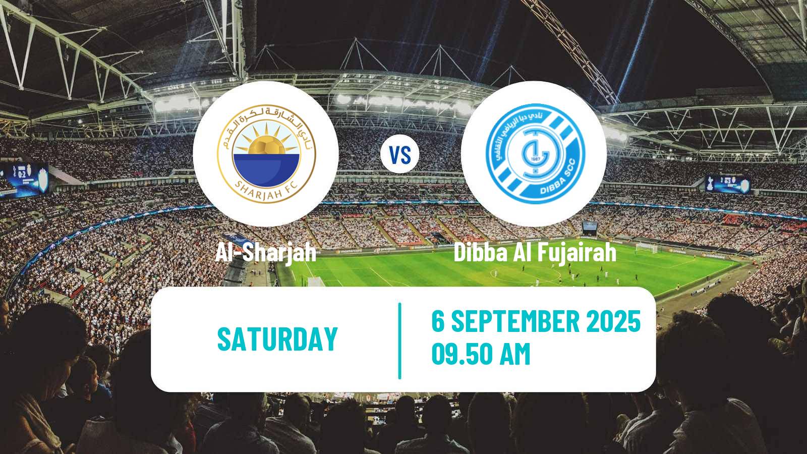Football UAE League Cup Al-Sharjah - Dibba Al Fujairah