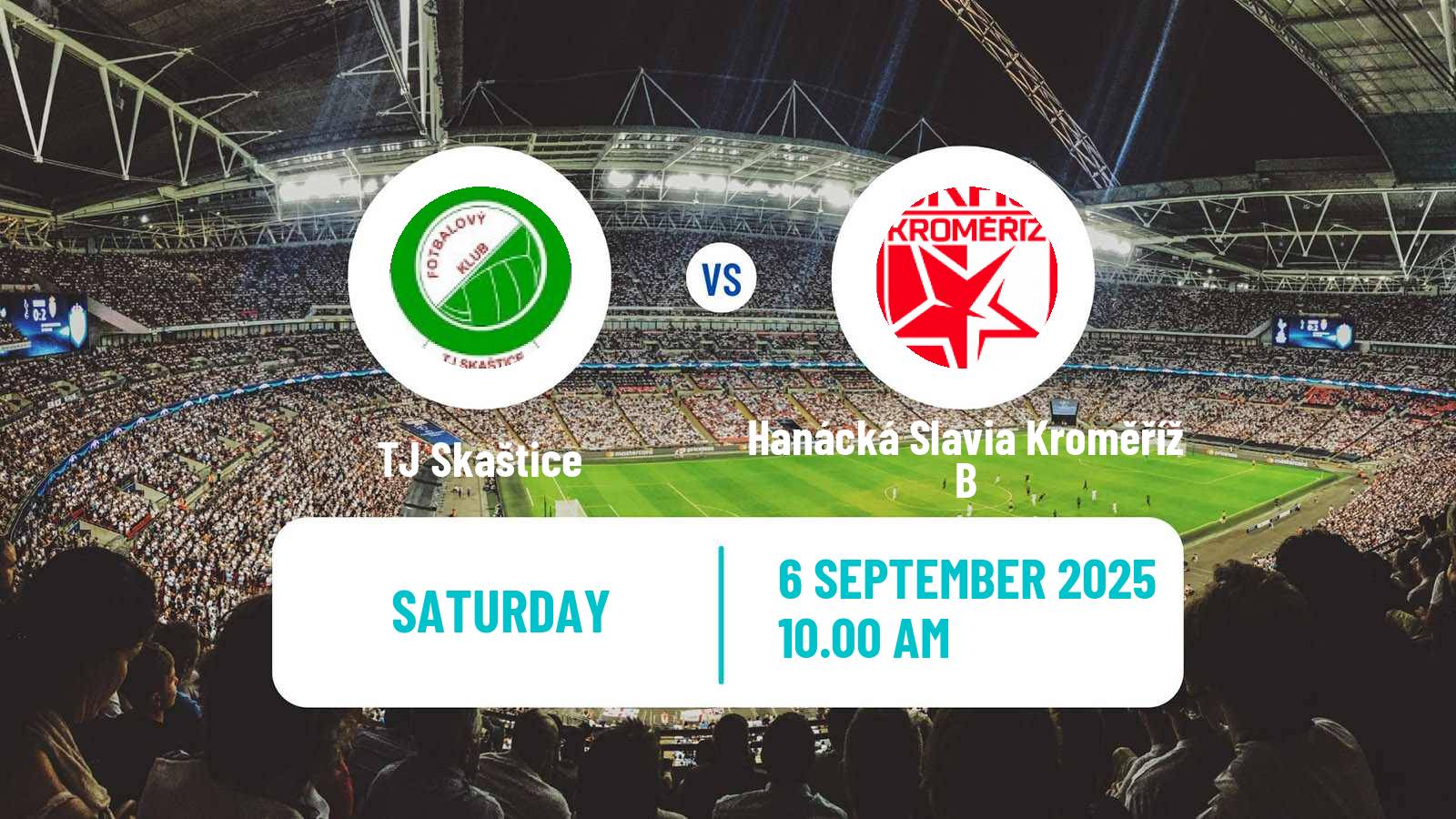 Football Czech Division E Skaštice - Hanácká Slavia Kroměříž B