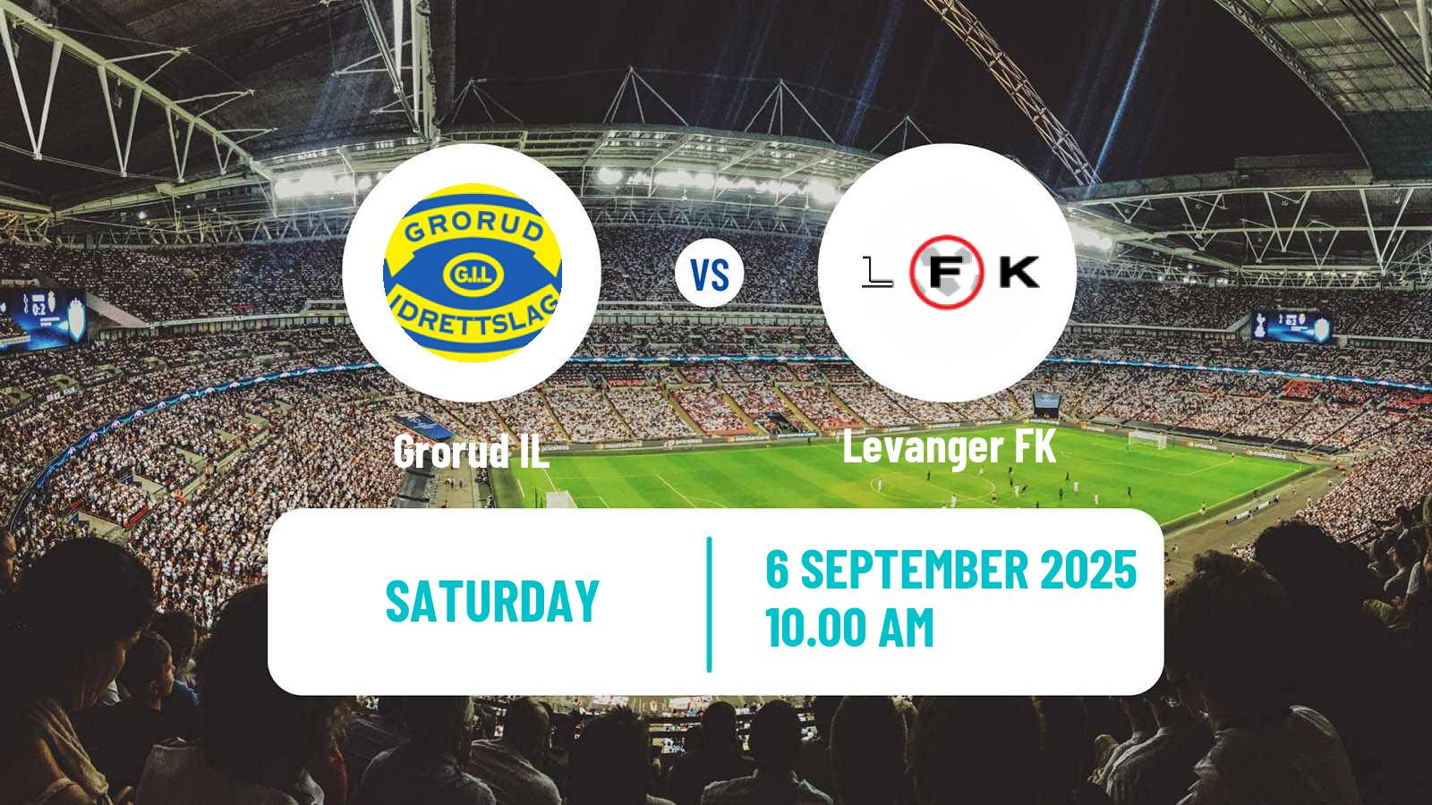 Football Norwegian Division 2 - Group 2 Grorud - Levanger