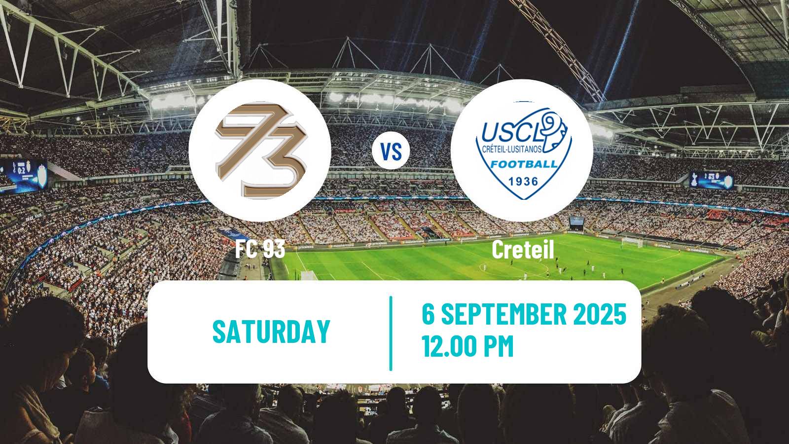 Football French National 2 - Group C FC 93 - Creteil
