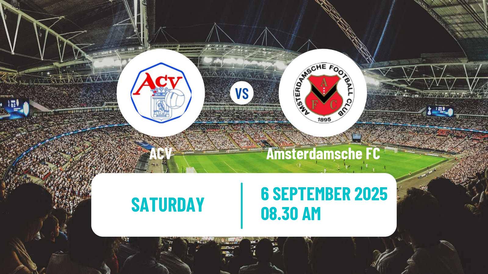 Football Dutch Tweede Divisie ACV - Amsterdamsche FC