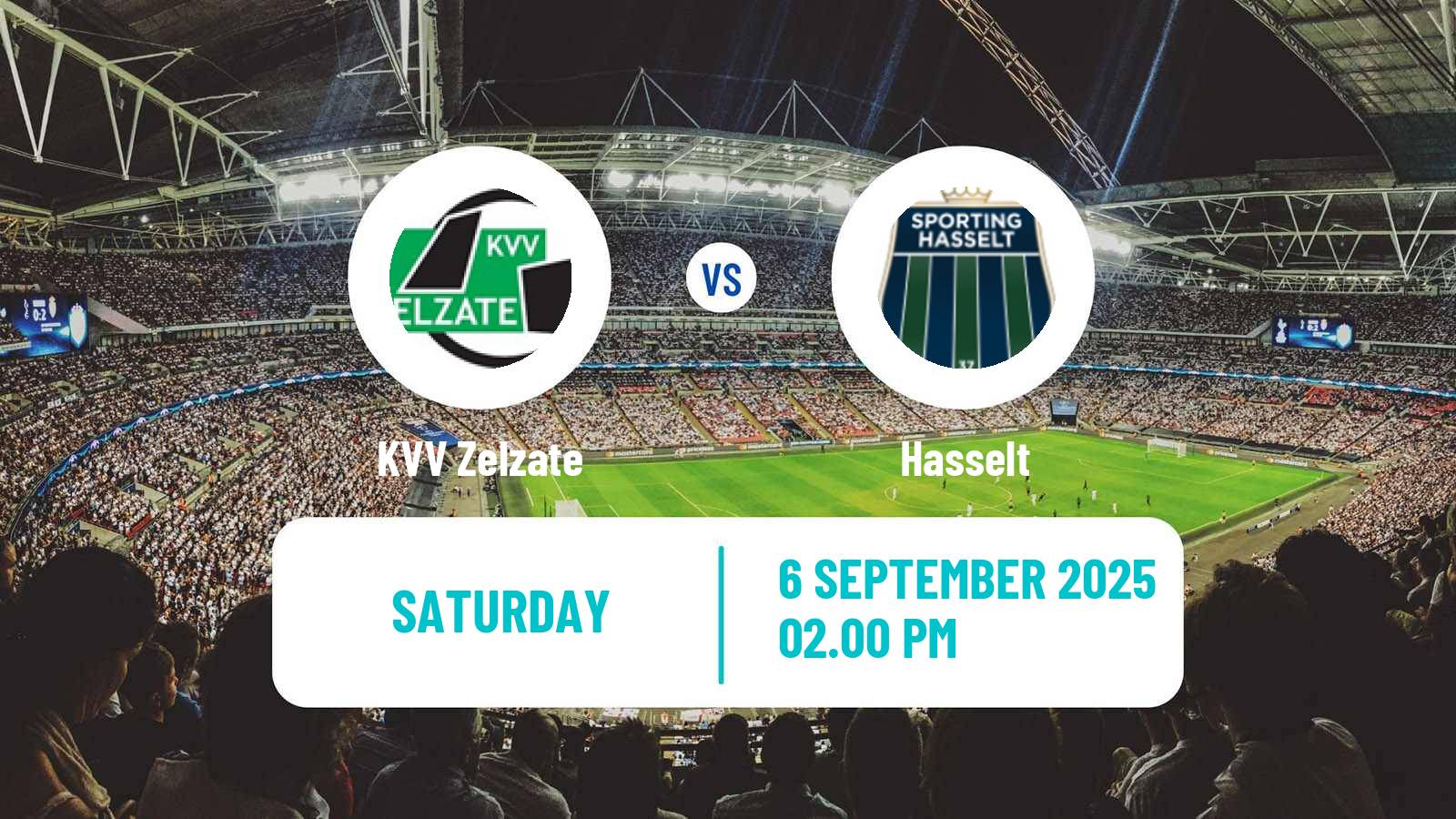 Football Belgian National Division 1 VV Zelzate - Hasselt