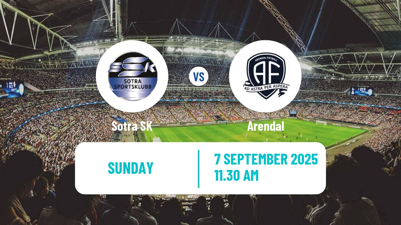 Football Norwegian Division 2 - Group 1 Sotra - Arendal