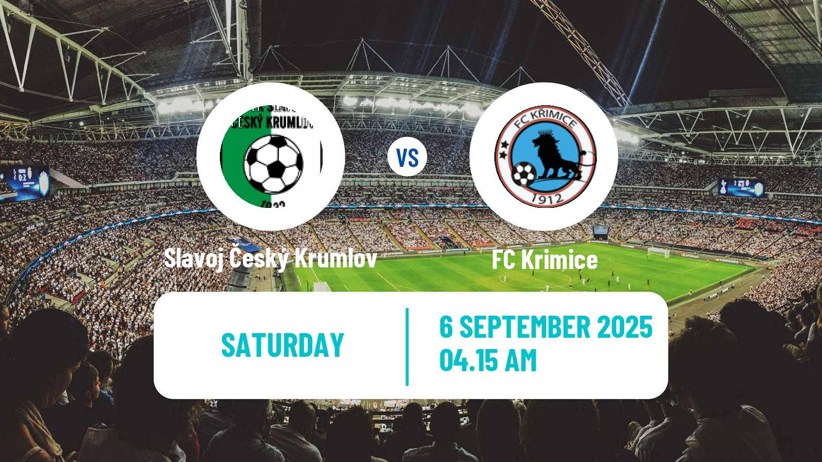 Football Czech Division A Slavoj Český Krumlov - Krimice
