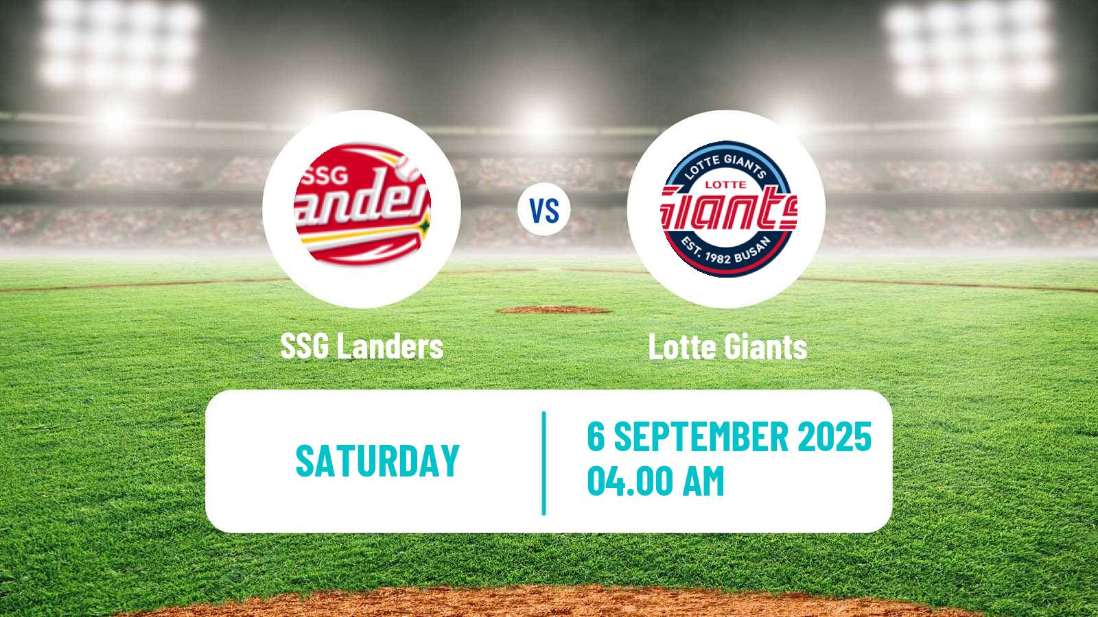 Baseball KBO SSG Landers - Lotte Giants